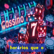 horários que o fortune dragon paga