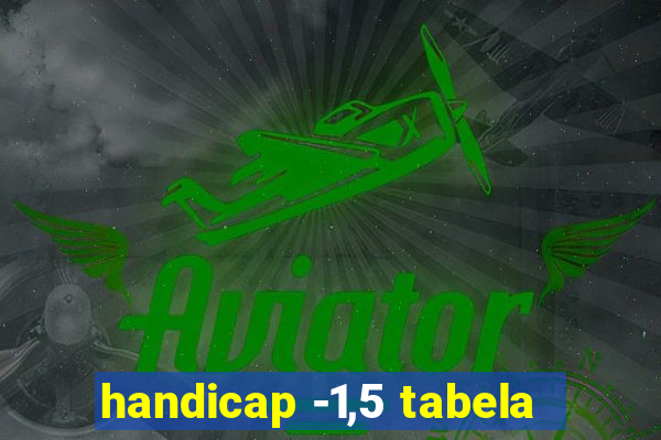 handicap -1,5 tabela