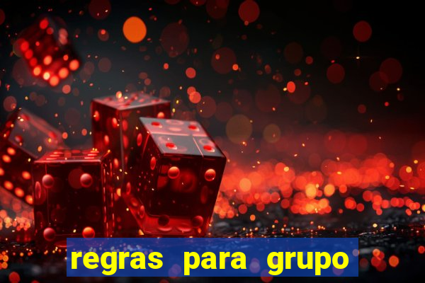 regras para grupo de futebol no whatsapp