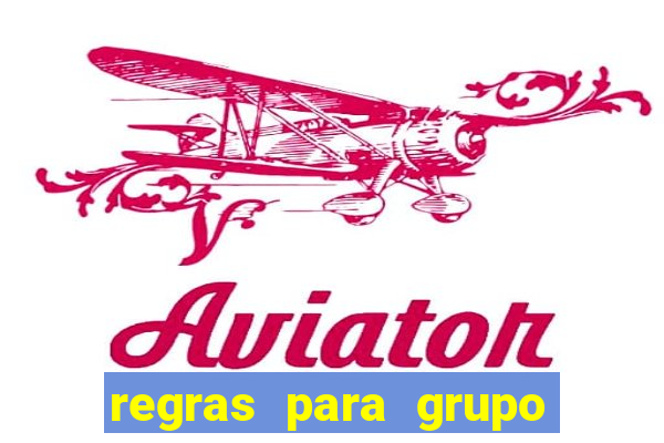 regras para grupo de futebol no whatsapp