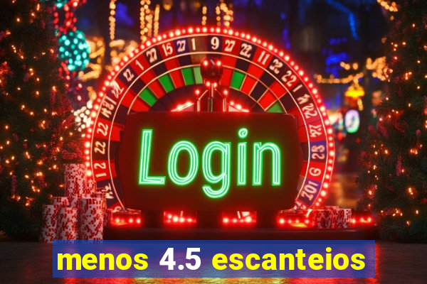 menos 4.5 escanteios
