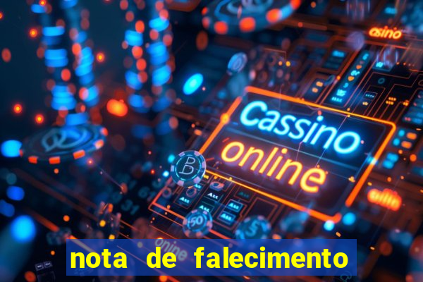 nota de falecimento a tribuna santos hoje