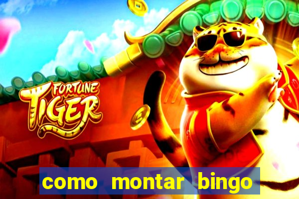 como montar bingo brinquedos toia