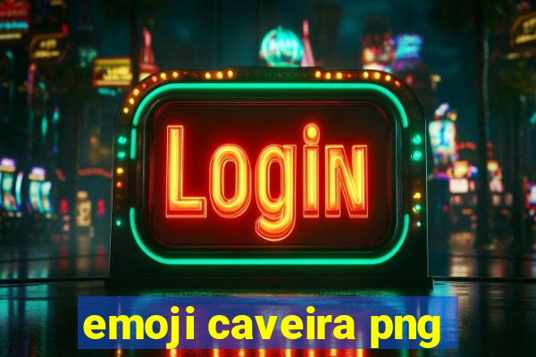 emoji caveira png