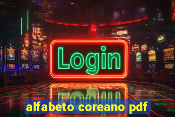 alfabeto coreano pdf