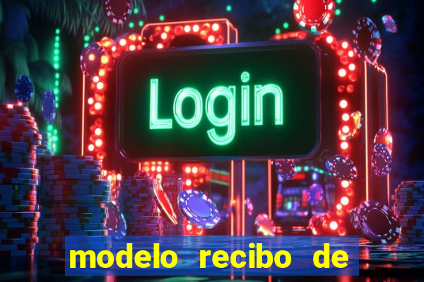 modelo recibo de pagamento autonomo