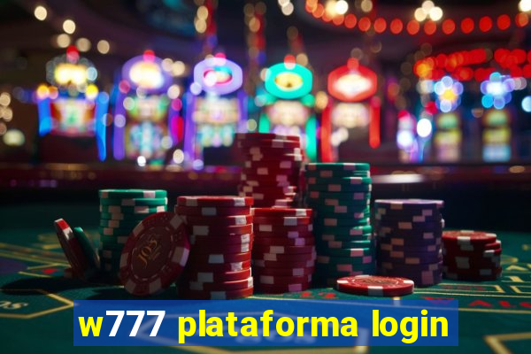 w777 plataforma login