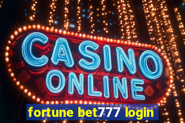 fortune bet777 login