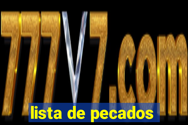 lista de pecados