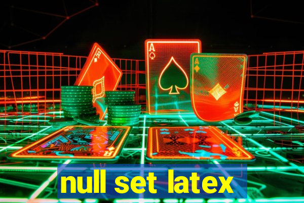 null set latex