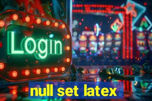 null set latex