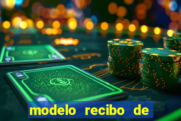 modelo recibo de pagamento word