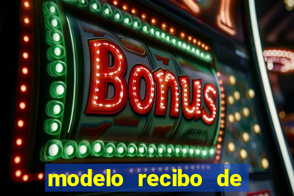 modelo recibo de pagamento word