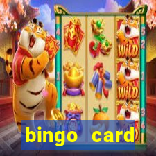 bingo card generator with pictures