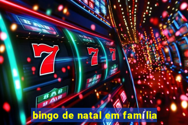bingo de natal em família