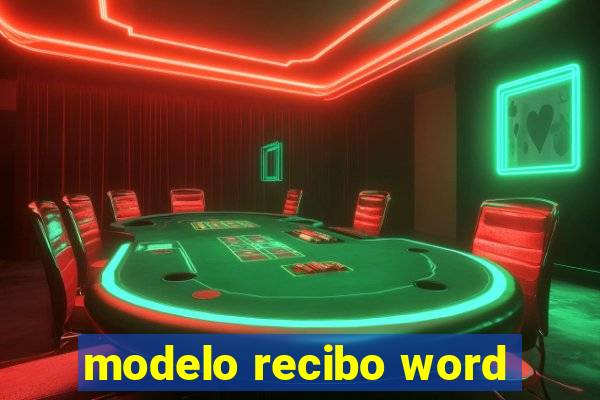 modelo recibo word