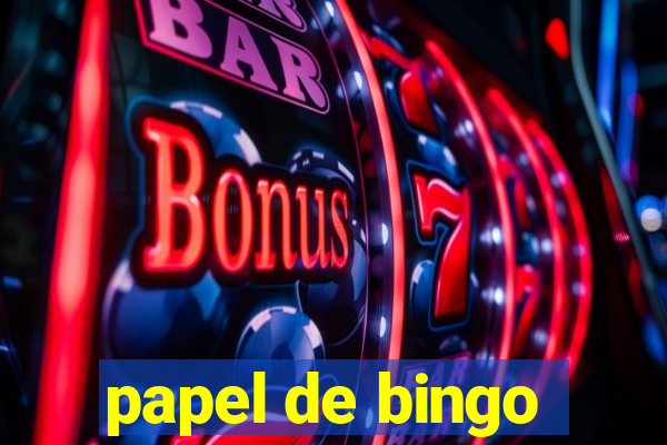 papel de bingo