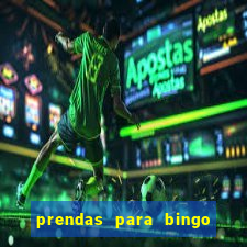 prendas para bingo de natal