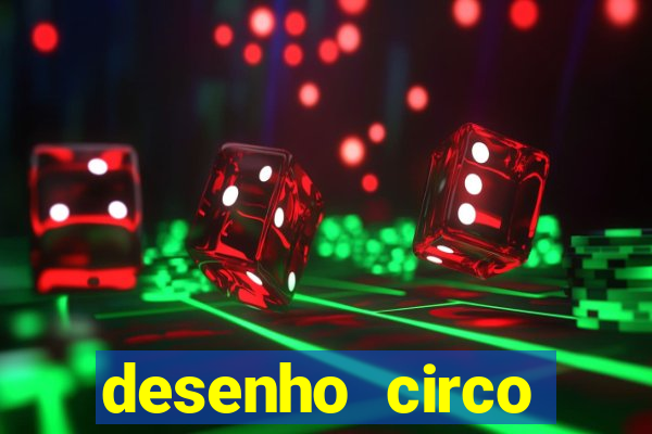 desenho circo digital para colorir