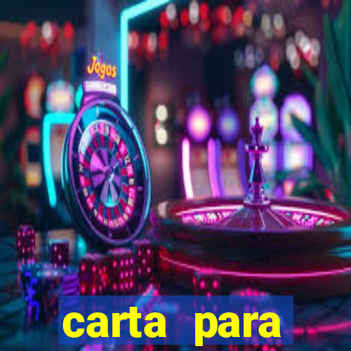 carta para encontrista homem