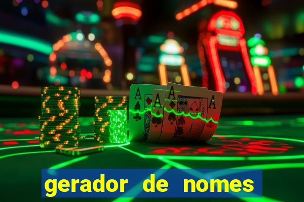 gerador de nomes para jogos