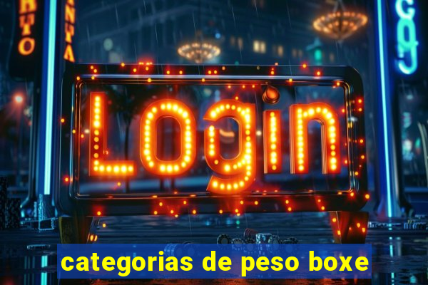 categorias de peso boxe