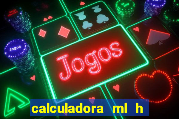 calculadora ml h para mcg kg min