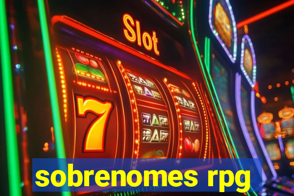 sobrenomes rpg