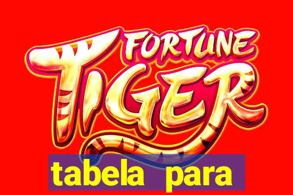tabela para misturar cores
