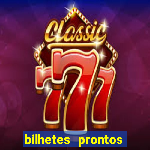 bilhetes prontos futebol hoje