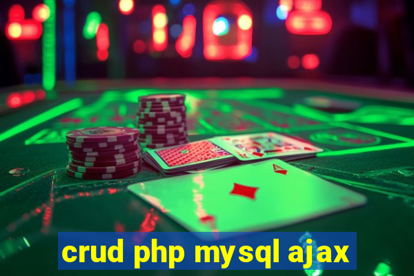 crud php mysql ajax