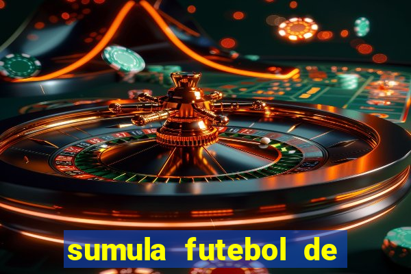 sumula futebol de campo word