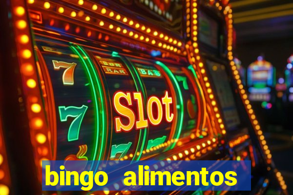 bingo alimentos para imprimir