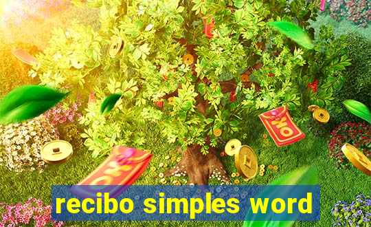 recibo simples word