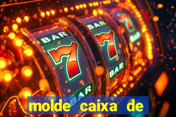 molde caixa de baralho png